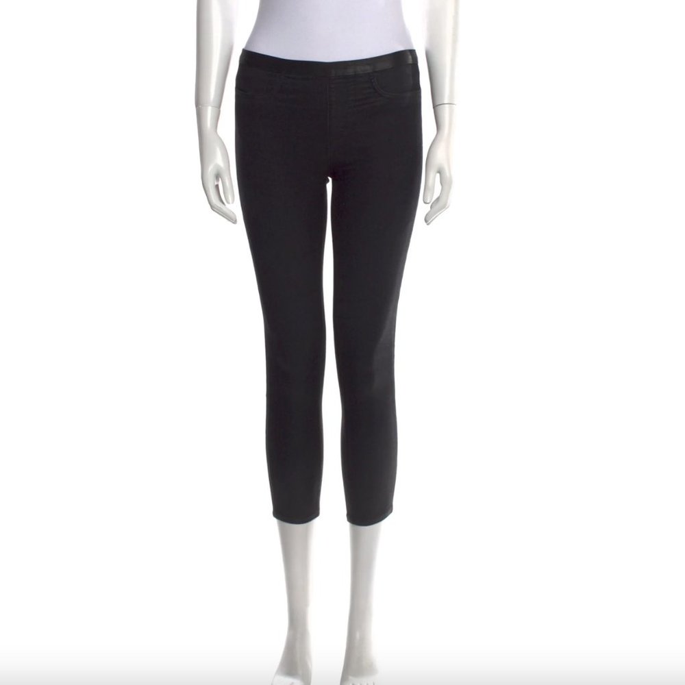 EUC HELMUT LANG Low Rise Black Denim Cropped Jeggings